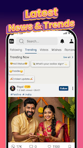 Screenshot 8 for ShareChat Trends Videos Live MOD APK v2024.27.6 (VIP Unlocked) Android