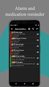Alarm and pill reminder MOD APK v1.33 (Premium Unlocked) Android screenshot
