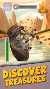 Screenshot 3 for Dino Fossil Hunter Tap Idle MOD APK 0.12.6 (Hammer Power) Android
