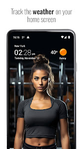 Transparent clock and weather Mod APK 7.07.3 (Paid Premium) Android screenshot