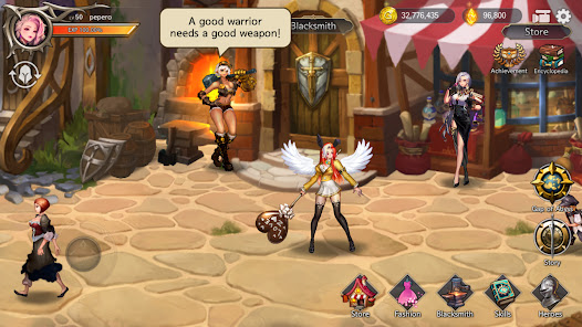 Screenshot 6 for Dragon Spear EX MOD APK 1.0.7 (Menu Immortal Unlimited coins) Android