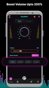 Loud Volume Booster Upto 200 MOD APK 7.4.2 (Premium Unlocked) Android screenshot