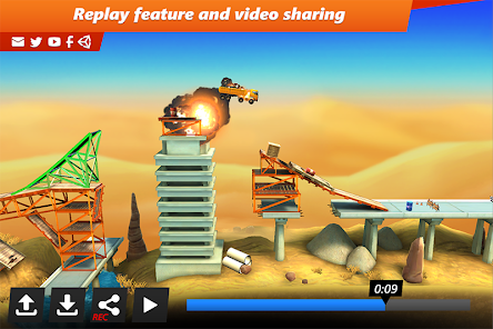 Screenshot 4 for Bridge Constructor Stunts APK 4.2 (Full Game) Android