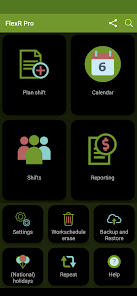 Shift Work Calendar FlexR APK 7.16.12 (Full Version) Android screenshot