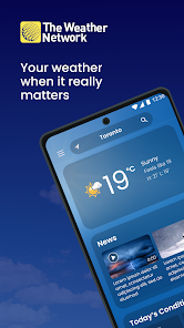 The Weather Network APK 7.18.1.11072 (Premium) Android screenshot