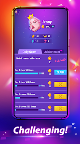Screenshot 5 for Piano Beat EDM Music Tiles MOD APK 1.2.1 (Unlimited Gold Unlock Vip) Android