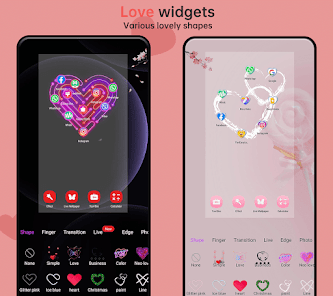 Screenshot 4 for Love Launcher lovely launcher MOD APK 4.1 (Premium Unlocked) Android