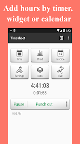 Timesheet Work Hours Tracker MOD APK 13.8.5 (Premium Unlocked) Android screenshot