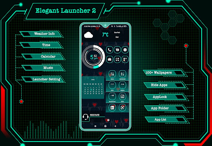 Elegant Launcher 2 Applock MOD APK 20.0 (Premium Unlock) Android screenshot