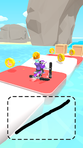 Screenshot 3 for Scribble Rider MOD APK 2.001 (Free Rewards) Android