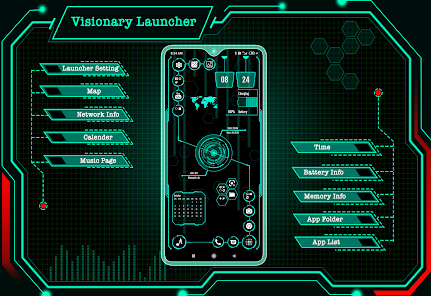 Visionary Launcher MOD APK 42.0 (Premium Unlock) Android screenshot
