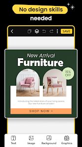 Screenshot 3 for Ad Maker Banner Maker MOD APK 38.0 (Premium Unlocked) Android