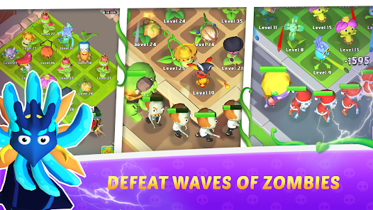 Merge Plants 3D Garden Defense MOD APK 1.0.18 (Unlimited Money No Ads) Android screenshot