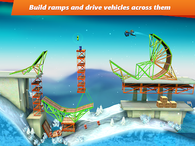Screenshot 7 for Bridge Constructor Stunts APK 4.2 (Full Game) Android