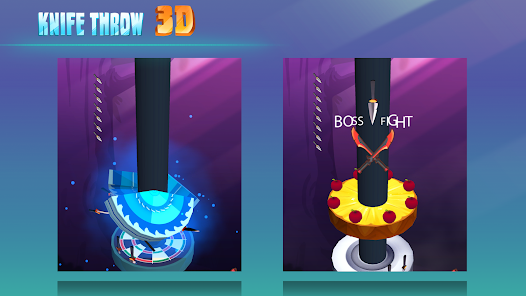 Screenshot 5 for Knife Throw 3D MOD APK 2.32 (Unlimited Gold Spin) Android