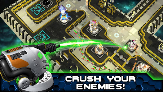 Screenshot 3 for Sci-Fi Tower Defense Module TD MOD APK 2.04 (Unlimited Tower) Android