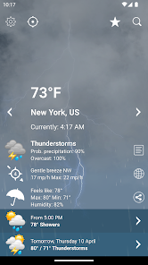 Weather XL PRO MOD APK v1.5.5.9 (Pro Unlocked) Android screenshot