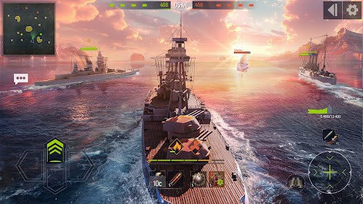 Screenshot 6 for Navy War Modern Battleship MOD APK 5.05.09 (No Skill CD) Android