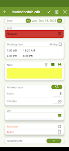 Screenshot 6 for Shift Work Calendar FlexR APK 7.16.12 (Full Version) Android