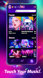Screenshot 3 for Piano Beat EDM Music Tiles MOD APK 1.2.1 (Unlimited Gold Unlock Vip) Android