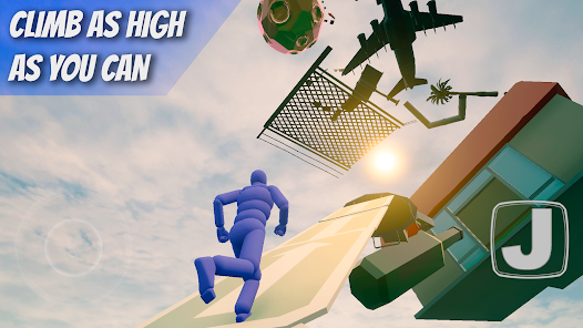 Screenshot 1 for 3D Ragdoll Parkour Adventure MOD APK 0.653 (Unlimited Money) Android