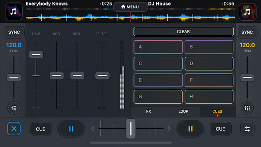 Screenshot 2 for Dj it Music Mixer MOD APK v1.30.2 (All Content Unlocked) Android