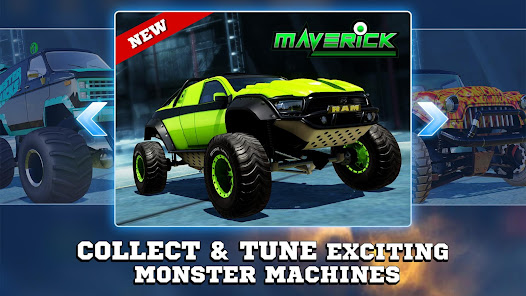 Screenshot 4 for Monster Truck Xtreme Racing MOD APK 3.4.268 (Unlimited Gold) Android
