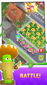 Screenshot 4 for Merge Plants 3D Garden Defense MOD APK 1.0.18 (Unlimited Money No Ads) Android