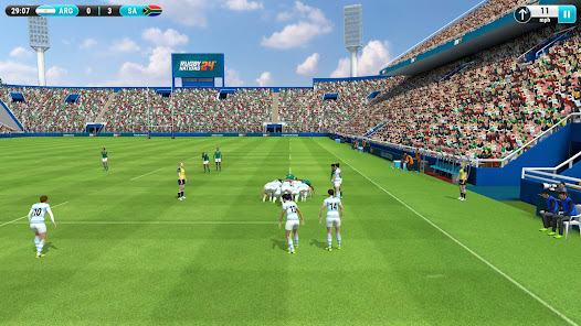 Screenshot 7 for Rugby Nations 24 MOD APK 1.3.0.171(Dumb Enemy Unlimited Money No ADS) Android