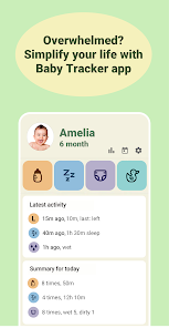 Baby tracker feeding sleep MOD APK 1.1.44 (Premium Unlocked) Android screenshot
