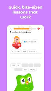 Screenshot 3 for Duolingo language lessons Mod APK 5.140.1 (Unlocked) Android