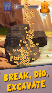 Screenshot 4 for Dino Fossil Hunter Tap Idle MOD APK 0.12.6 (Hammer Power) Android