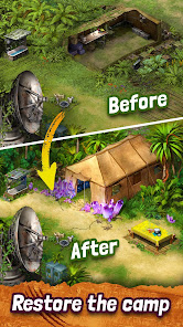 Survivors Match 3 Lost Island MOD APK 1.15.1200 (Unlimited Diamonds) Android screenshot