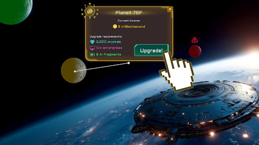 Idle Space Business Tycoon MOD APK 2.1.78 (Unlimited Diamonds) Android screenshot