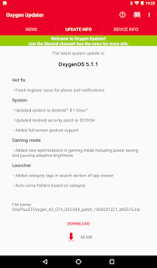 Screenshot 8 for Oxygen Updater MOD APK 6.2.0 (Ad-Free) Android