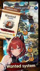 Screenshot 5 for Raising a Girl Hunter Idle RPG MOD APK 0.0.8 (Damage Multiplier God Mode) Android