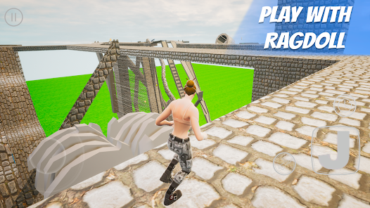 Screenshot 3 for 3D Ragdoll Parkour Adventure MOD APK 0.653 (Unlimited Money) Android